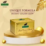 Pure Roots Herbal Gold Cream Bleach For Women & Men For Glowing Skin 224gm