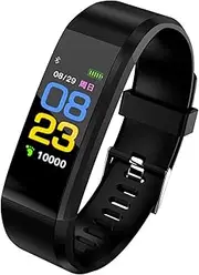 Fitness Tracker with Heart Rate Sleep Monitor Step/Calories Counter for Walking Running Pedometer Watch IP67 Waterproof Step Counter Watch for Women Men
