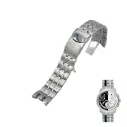 22mm Silver Color Steel Watch Bracelet For Swatch Irony Retrograde YRS410G