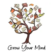 4” Grow Your Mind Sticker Learn Love To Read Fiction Literature Imagination