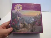 NIB THOMAS KINKADE GLOW IN THE DARK 1000 PCS 10X27 PUZZLE THE VILLAGE LIGHTHOUSE