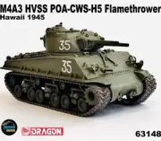 Dragon 1/72 63148 M4A3 HVSS Sherman Tank POA-CWS-H5 Flamethrower Hawaii Model