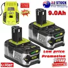 2X 18V 9.0Ah Lithium Battery For RYOBI P108 one PLUS P104 P107/ Charger