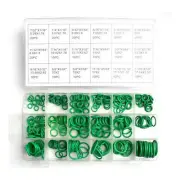 270PCS Rubber Green HNBR O-Rings Assortment Kit Fit for A/C Compressor Repair (for: Mitsubishi)