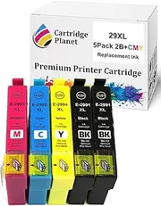 Cartridge Planet 5 Pack (2BK,1C,1M,1Y) Compatible Ink for Epson 29XL for Epson Expression Home XP-235 XP-245 XP-432 XP-442