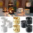 Snowflake Christmas Candle Holder Iron Home Table Ornaments