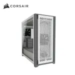 【CORSAIR 海盜船】5000D-白 AIRFLOW 鋼化玻璃ATX機殼