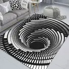 3D Bottomless Hole Optical Illusion Area Rug Carpet Floor Mat Living Room