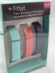 Fitbit Flex Accessory Wristbands 3 Pack Small S/P Teal Orange/Red, Navy Blue OEM