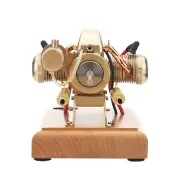 R90S Gasoline Flat-twin Four-stroke Miniature Motorcycle Engine Model 3.2cc ICE Engine