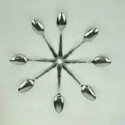 NOS Vintage Rogers Oneida Homestead Stainless Steel Teaspoons Set of 8 Estate