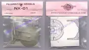 SEALED Star Trek: Enterprise Resin NX-01 MODEL KIT 1:2500 Scale 3" Long, Decals!