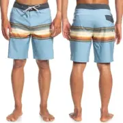 QUICKSILVER Mens Sz W29 Swim Trunks w/Built In Briefs, Bathing Suit Board Shorts