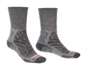 Bridgedale Hike Lightweight Merino Comfort Mens Crew Socks - Grey - L
