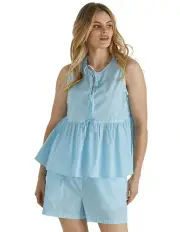 [Sass] Asta Top in Blue/White