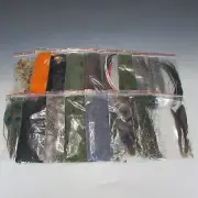 Fly Tying Materials - Bulk Plumage Starter Pack with 17 Varieties of Feather