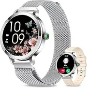 Smart Watch (Answer/Make Calls), 1.1” Smart Watches for Women 120+ Sports Modes Fitness Tracker with Blood Pressure/Heart Rate/Sleep Monitor, IP68 Waterproof Activity Tracker for Android and iPhone