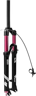 Mountain Bike Front Fork 26 27.5 29 Inches, Rebound Adjustment Magnesium Alloy Suspension Fork Manually Locked