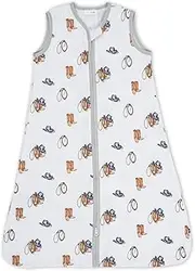 LollyBanks Baby Sleep Sack, 100% Organic Cotton Wearable Blanket, 2-Way Zipper Sleeping Sack, Life is Better in Boots, Medium