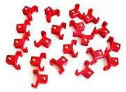 20 GOLIATH INDUSTRIAL ABS 1/2" RED REPLACEMENT SOCKET RACK RAIL CLIPS SC12R