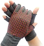 Daseeme Compression Therapy Glove Wrist Support Brace Anti-Arthritis Rheumatold Health Hand Pain Relief Sleeve Exercise Training Gloves Grey