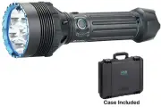 Olight X9R Marauder 25000 Lumesn Brightest Flashligt with Case, Black
