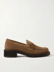 [Stuart Weitzman] Stuart Weitzman - Palmer Bold Suede Loafers - Tan - US9 US 9 Brown