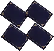 DIYEAH 4pcs Certificate Cover Protector Premium Paper Holder with Rounded Corners for Diplomas Awards and Certificates Elegant Document Shell for Home and Office Display