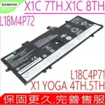 LENOVO L18M4P72 L18C4P71 L18L4P71 電池(原裝)-聯想 THINKPAD X1 CARBON 7TH 8TH X1C 7代 8代 SB10K97644 02DL006 4ICP5/41/110