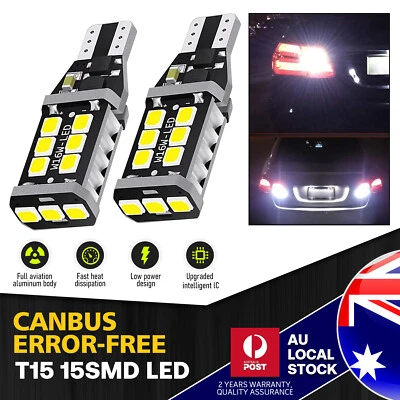 MODIGT T15 LED 15SMD Car Indicator Turn Signal Wedge Light Bulb 12V White 240Lm (for: BMW)