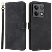 For Xiaomi Redmi Note 13 Pro 5G Cell Phone Case RFID Blocking Wallet Leather Cover with Strap