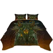 Cool Fantasy Art Dragon Portrait Coverlet