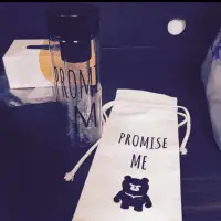 在飛比找蝦皮購物優惠-Promise Me Bottle 台灣限定版帆布水壺收納袋