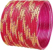 [Touchstone] Indian Fresh Bollywood Fashion Handcrafted Enchanting Designer Jewelry Bracelets Bangle. Set of 24. for Women.
