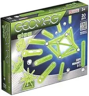 Geomag 335 Glow Magnetic Construction Set, 30-Pieces