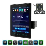 Single 1Din 9.5in IPS Touch Screen Car Radio MP5 Player BT Mirror Link w/Camera (for: Kia)