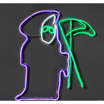 Hyde & EEK! Target Animated Grim Reaper LED Neon Sign Halloween