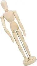 PLAFOPE Wooden Joints Decorative Model Articulated Puppet for Sketching Drawing and Photography Durable Wooden Figure for Home Decor and Unique Jewelry Rack