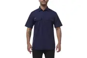 King Gee Mens Vented Cotton Drill Work Shirt K14030 - Navy