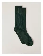 [Blaq] Rib Socks in Green
