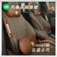 LINE FRIENDS 汽車皮質靠枕 腰枕 頭枕 皮質頭枕 布朗熊 莎莉雞 兔兔