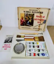 1970sRare Original Magic of Oil Painting Painting Kit By W.(Bill) Alexander.Read
