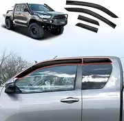 X-CAR Premium Weathershields Car Window Visor Compatible with Toyota Hilux SR5 Extra Cab 2015-2025