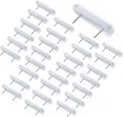 30-Piece Bed Skirt Pins - Plastic Head Double Pins for Upholstery, Slipcovers an