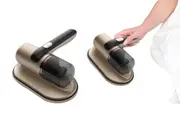 Cordless Dust Mite Remover Vacuum UV Cleaner Home Bed Sofa Mattress Kit-Gold