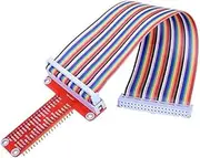 for RPi GPIO Breakout Expansion Board + 20cm FC40 40pin Flat Rainbow Ribbon Cable + Assembled T Type GPIO Ad Q2C7 for 2