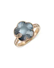 Pasquale Bruni Petit Joli Lunaire 18K Rose Gold Lunar Garden Gem Ring with Diamonds, 0.22 tcw