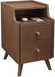 Bedside Table, Bedroom Nightstand with Drawers Narrow End Table Sofa Side Table Solid Wood Small Apartment Nightstand Small Space Coffee Table Living Room Entryway Home, A-30*40*50cm