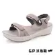 【G.P 女款厚底舒適磁扣兩用涼拖鞋】G9537W-35 奶茶色(SIZE:35-39 共四色)