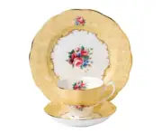 Royal Albert 100 Years Teaware 1990 Set of 3 Bouquet